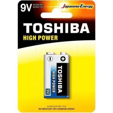 Imagem de Bateria Toshiba 9V Alcalina 6LR61GCP Japanese Energy