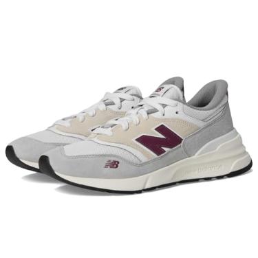 Imagem de New Balance Tênis unissex adulto 997r, Raincloud/branco/ameixa desbotada, 12 Women/10.5 Men
