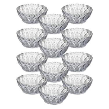 Imagem de Jogo 12 Taças Em Vidro 150ml Para Sobremesa Tigela Bowl Petisqueira Sorvete Doces