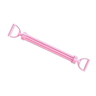 Imagem de Vaveren Faixa de resistência em formato de 8, exercitador muscular, puxador, treinamento de força para viagem, ombro, braço, costas, exercício, corda de puxar, Rosa