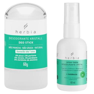 Imagem de Desodorante Cristal 60g e Spray 60ml Melaleuca Higieniza e Melhora o Cristal