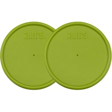 Imagem de iLIDS Tampa de armazenamento de pote Mason, Boca larga, Lime Green, 2 pack, 1