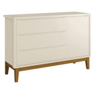 Imagem de Cômoda Sapateira Classic New Areia Fosco com Madeira - Reller