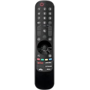 Imagem de Controle remoto mágico de substituição para LG TV, compatível com MR21/22/23/24GA TV Magic Remote, para LG 2021-2024 UHD OLED QNED NanoCell 4K 8K Smart TVs (sem função de voz, sem função de ponteiro)
