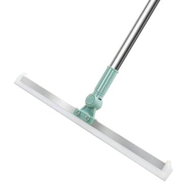 Imagem de Rodo Vassoura Silicone Multifuncional Alta Limpeza Cabo Extensor 1,04 Metros Magica Mop Retratil Limpa Cantos Multiuso