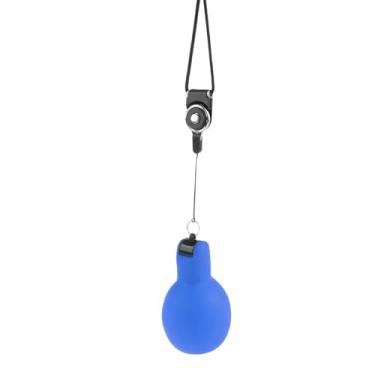 Imagem de Aymzbd Apito de aperto manual com cordão Apito esportivo portátil para trekking Futebol interno e externo, Azul