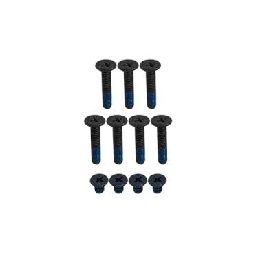 Imagem de Jintai Capa de base inferior preta S.c.r.ews substituição para ASUS Vivobook Pro 16X M7600 M7600QA M7600QE M7600QC N7600 N7600PC N7600ZE X7600 X7600PC (1 conjunto: 11 peça, 7 longo e 4 Curto)