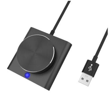 Imagem de VBESTLIFE Botão de Controle de Volume USB PC, Controlador de Ajuste de Mídia Externo, Ajustador de áudio de Computador para Vitórias 7 8 10 11 Vista, OS X, Android