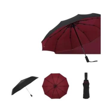 Imagem de Guarda-chuva Automático De Dupla Camada Grande À Prova De Vento 10K Re