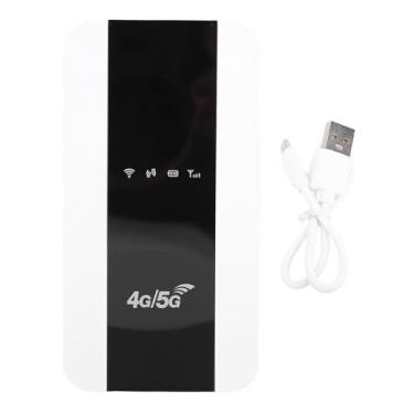 Imagem de Sanpyl 5G WiFi Hotspot, 4G 5G LTE Rede de Hotspot Móvel Com Slot para Cartão SIM, até 10 Dispositivos Conectados, 3000mAh, 150Mbps (Versão dos EUA)