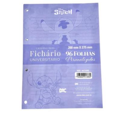 Imagem de Bloco De Fichario Dac Stitch Universitario 20x27,5cm 96fls