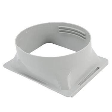 Imagem de Asixxsix Acoplador de mangueira de ar condicionado, conetor de suporte quadrado de 5,9 pol., para mangueira de escape de CA portátil de 150 mm e adaptador de kit de janela