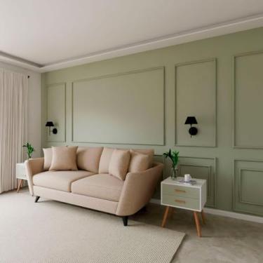 Imagem de Kit 2 Arandelas De Parede Quarto Dormitorio Cabeceira Lateral Lavabo Banheiro Hall De Entrada Corredor Cupula Algodao + Lampada Luz Fria (Preto Cupula Preto)