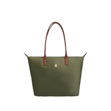 Imagem de Tommy Hilfiger Bolsa Popette grande com zíper, Verde caçador, One Size