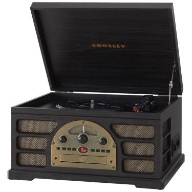 Imagem de Vitrola Toca Discos Rochester, com Bluetooth, Rádio AM/FM, CD Player, Deck de Cassete e Aux-in,CR7021A-BK Crosley,Preto