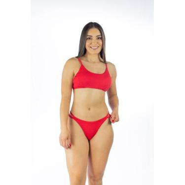 Imagem de Biquíni Feminino Top Anarruga com Bojo Removível - Alça Regulável - 7 
