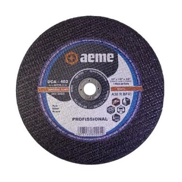 Imagem de Disco Corte Aeme Aço DCA 402 10X1/8X3/4 2T (254X3.2X19.05)