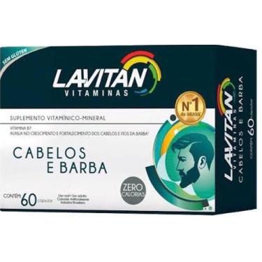 Imagem de Lavitan Cabelos e Barba 60 Cap Vitaminas P Homem Biotina
