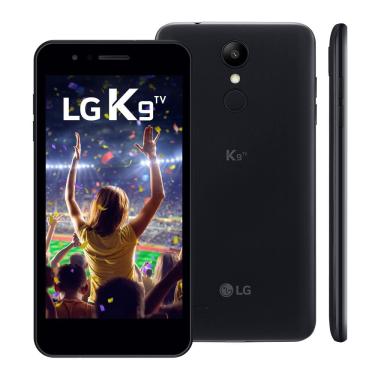 Imagem de Smartphone LG K9 Preto 16GB, Android 7.0, Dual Chip, TV Digital, Tela 5.0"HD, Câmera 8MP, Processador Quad Core 1.3 Ghz e 2GB de RAM - LMX210BMW