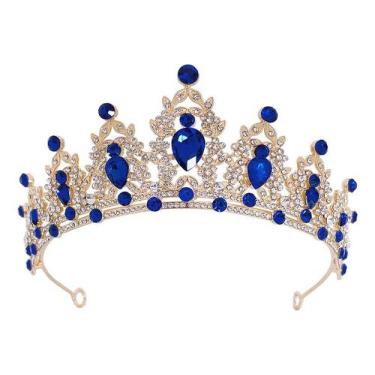 Imagem de Coroa De Cabelo Noiva Casamento Prata Tiara Dourado T111 - Milly O Sho