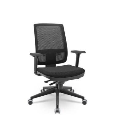 Imagem de Cadeira Brizza Tela 3D Slider Piramidal Sem Apoio NR17 Plax - Cadecore