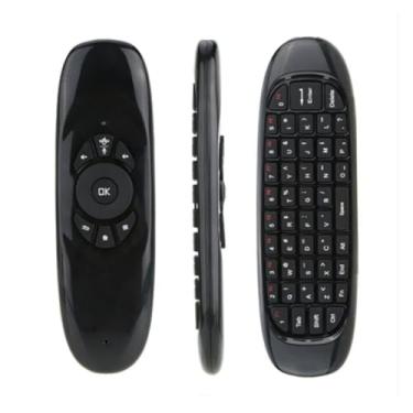 Imagem de Mini Teclado sem Fio com Air Mouse, 2.4 GHz, LED, Controle Remoto Universal USB para Smart TV