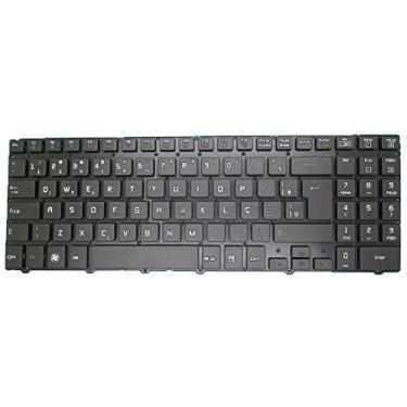 Imagem de Teclado Notebook para LG S560 S560-C S560-E S560-G S560-M S560-P LGS56 Preto Brasileiro BR NO Frame