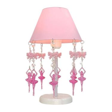 Imagem de Luminária Artesanal Rosa Bebê - 30cm - Quarto Bebê