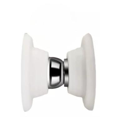Imagem de Trava Prendedor Batetor Fixador Porta Imã Magnético Adesivo Inox cor branco(1 BRANCO)