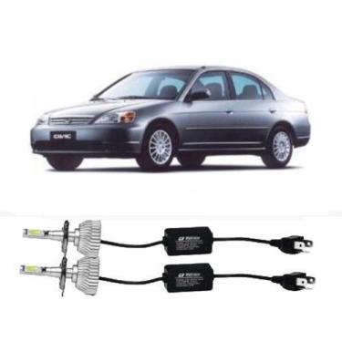 Imagem de Par Lampada Super Led H4 Honda Civic 1992 até 2003 - Tiger Auto