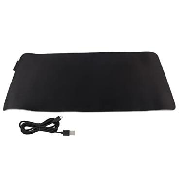 Imagem de Luqeeg 900 X 400 X 4mm RGB RGB Colorido LED LED Gaming Mouse Pad, Almofada de Mouse Preto Com Borracha Extra Grande, Ultra Espessa, à Prova de água, Sujeira Suportada para Laptop