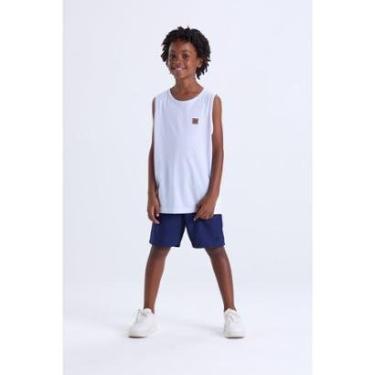 Imagem de Conjunto Masculino Infantil Regata Fresquinha Aplique-Masculino