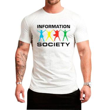 Imagem de Camiseta camisa Information Society, tecno pop,  Rock, eletrônico, feminino, masculino
