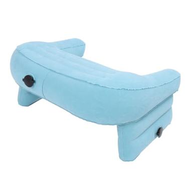 Imagem de Generic Travesseiro Inflável de Leitura, Travesseiro de Mesa Redonda Dobrável (Azul)