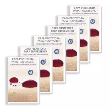 Imagem de Kit 06 Capas Protetora Travesseiro Impermeável Plooma Zíper
