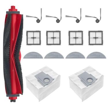 Imagem de HUAYUWA Kit de acessórios compatível com Roborock Q10 S5/Q10 S5+/Q10 X5/Q10 X5+/Q10 VF/Q10 VF+, peças de substituição de aspirador de pó robô (1 escova principal + 4 filtros + 4 escovas laterais + 4