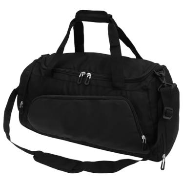 Imagem de Bolsas de ginástica leves de poliéster de grande capacidade para homens e mulheres, mochila impermeável com compartimento para sapatos, bolsa esportiva dobrável, mochila organizadora seca e molhada