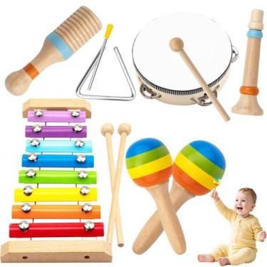 Imagem de Conjunto de instrumentos musicais Brinquedos Montessori de 1 a 3 anos 