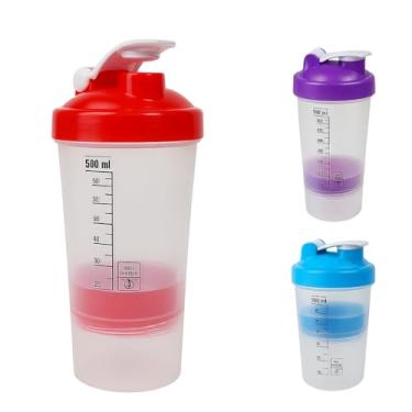 Imagem de Coqueteleira Shakeira Shaker Academia Com Mola Misturador Premium 600 Ml Garrafa Copo Color