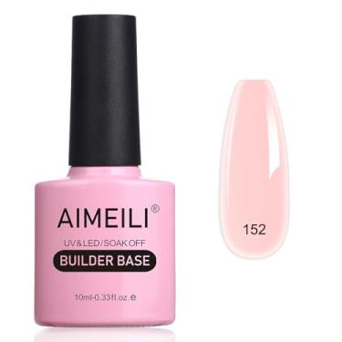 Imagem de AIMEILI Esmalte Em Gel Hema Free 5 1 Builder Base, Cruelty Free, Vegano, Fortalecedor Nude Hard 10Ml-152