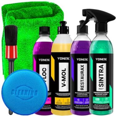Imagem de Kit Sintra Fast 500ml Vonixx V-Mol 500ml Vonixx Restaurax 500ml Vonixx V-Floc 500ml Vonixx e Acessórios Karbox