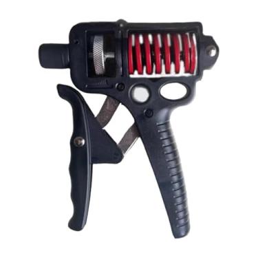 Imagem de Deevoka Fortalecedor de aperto de mão, exercitador de dedo, pinça de mão portátil, treinador de força para tenistas e atletas, vermelho preto