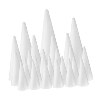 Imagem de Sclmgo 2 Cones de Espuma para Projetos de Natal, Artesanato Decorativo, Arranjos Florais, Materiais Adequados para Atividades Escolares E Domésticas, Estilo D