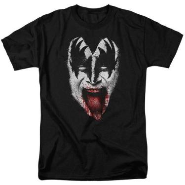Imagem de Camiseta KISS Demon Face Adulto - Rockinstone