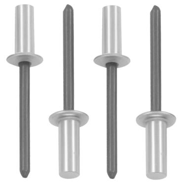 Imagem de Zorveiio 60 rebites de alumínio de extremidade fechada de 3/40.6 cm x 1/5.1 cm com mandril de aço, rebites pop de 4,8 x 13 mm