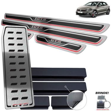 Imagem de Descanso de Pé + Soleiras Polo GTS Preto Alto Relevo