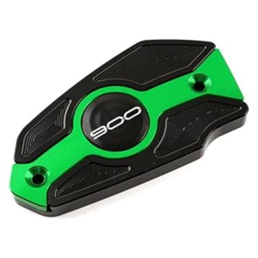 Imagem de BYYINGSUS Compatível com Z900 Z 900 Z900 2017-2024+ 2023 2022 Acessórios de motocicleta CNC Tampa do reservatório de fluido de freio dianteiro traseiro (F Green)