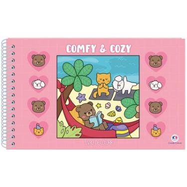 Imagem de Editora Ciranda Cultural Livro de Colorir Espiral Rosa COMFY & COZY — 48 ilust.