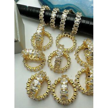 Imagem de Anel com Zircônia Banho de Ouro 18k - Semijoia - 01 Unidade - no-brand