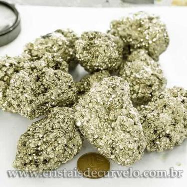 Imagem de Pirita Peruana Bruta Natural 5kg para Lapidar ou Revenda - CristaisdeC